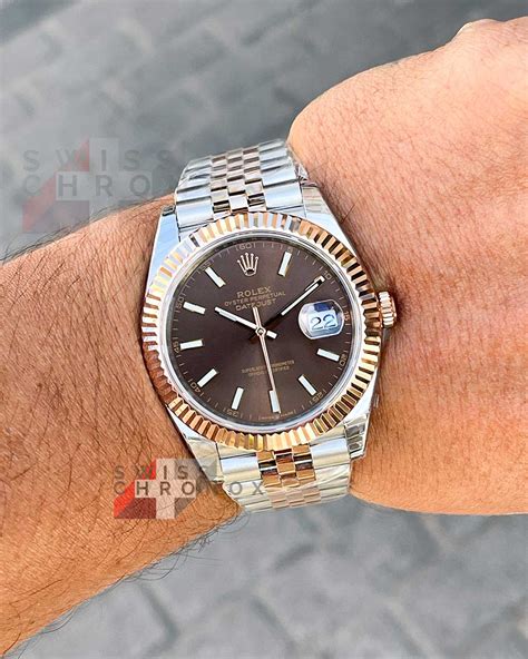 rolex chocolate datejust 36|rolex datejust 41 price.